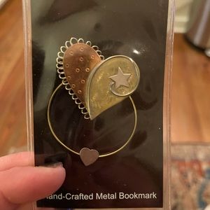 Book Art Hand-Crafted Metal Bookmark